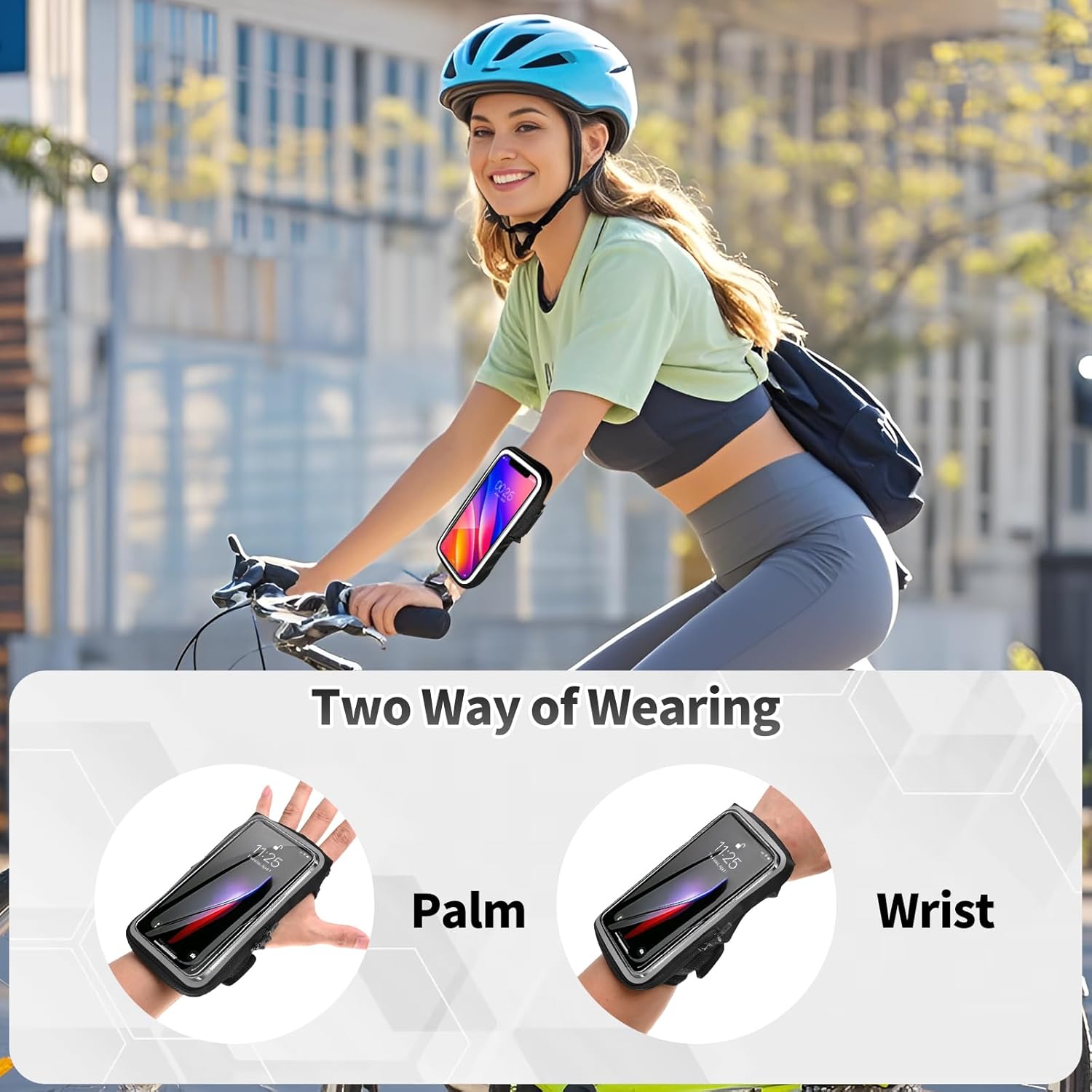 Running Phone Armband with Card Holder, Sports Arm Sleeve